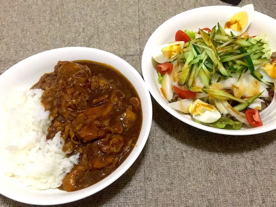 旦那ちゃん晩御飯😊|ちゃびきゅさん