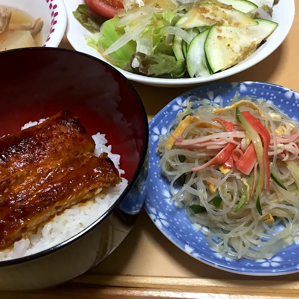 在宅勤務中の男飯(鰻丼)|おおもりの星さん