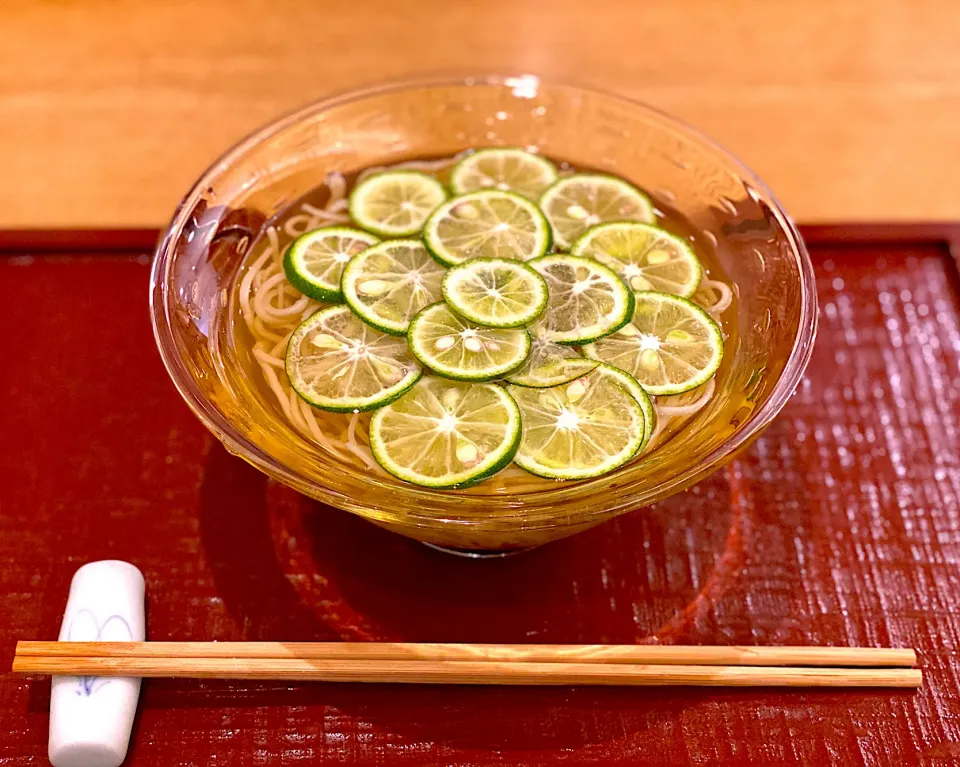 冷かけすだち蕎麦|にゃあ（芸名）さん