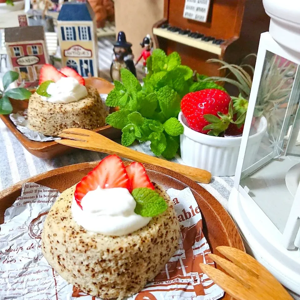 ヒロさんの料理 おからパウダーで紅茶のケーキ|とまと🍅さん