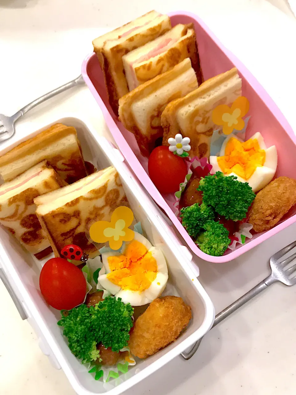 ホットサンドで、ピクニック気分なお弁当😊💕💕|Michiko Okamotoさん