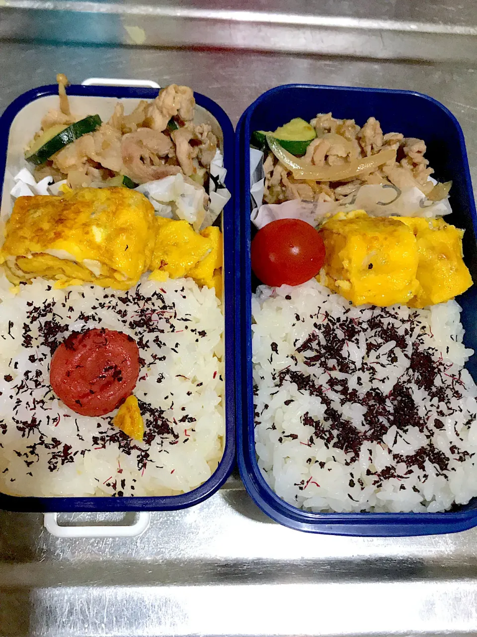 ズッキーニと豚肉とえのきの焼肉お弁当♪|こーやさん