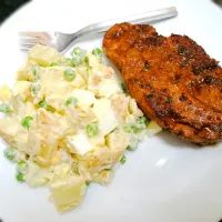 Pork lion n potatoe salad|Nokuthula Nonkululeko Ngwenyaさん