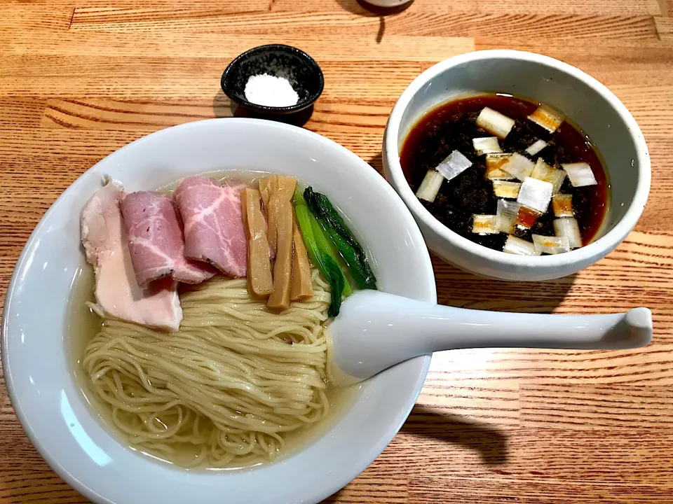 Snapdishの料理写真:✨昆布水の丸鶏つけそば✨|中さんさん