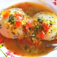 Dip Rava idli|Rithishさん