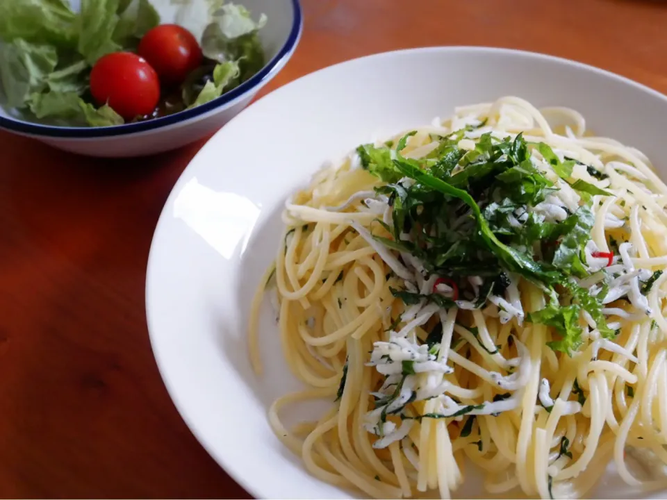 20/06/01 ランチ♪ 大葉とシラスのペペロンチーノ|ikukoさん