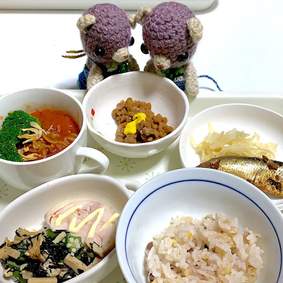 Snapdishの料理写真:まとまりなく晩ごはん(｡･ω･｡)|chagashiさん