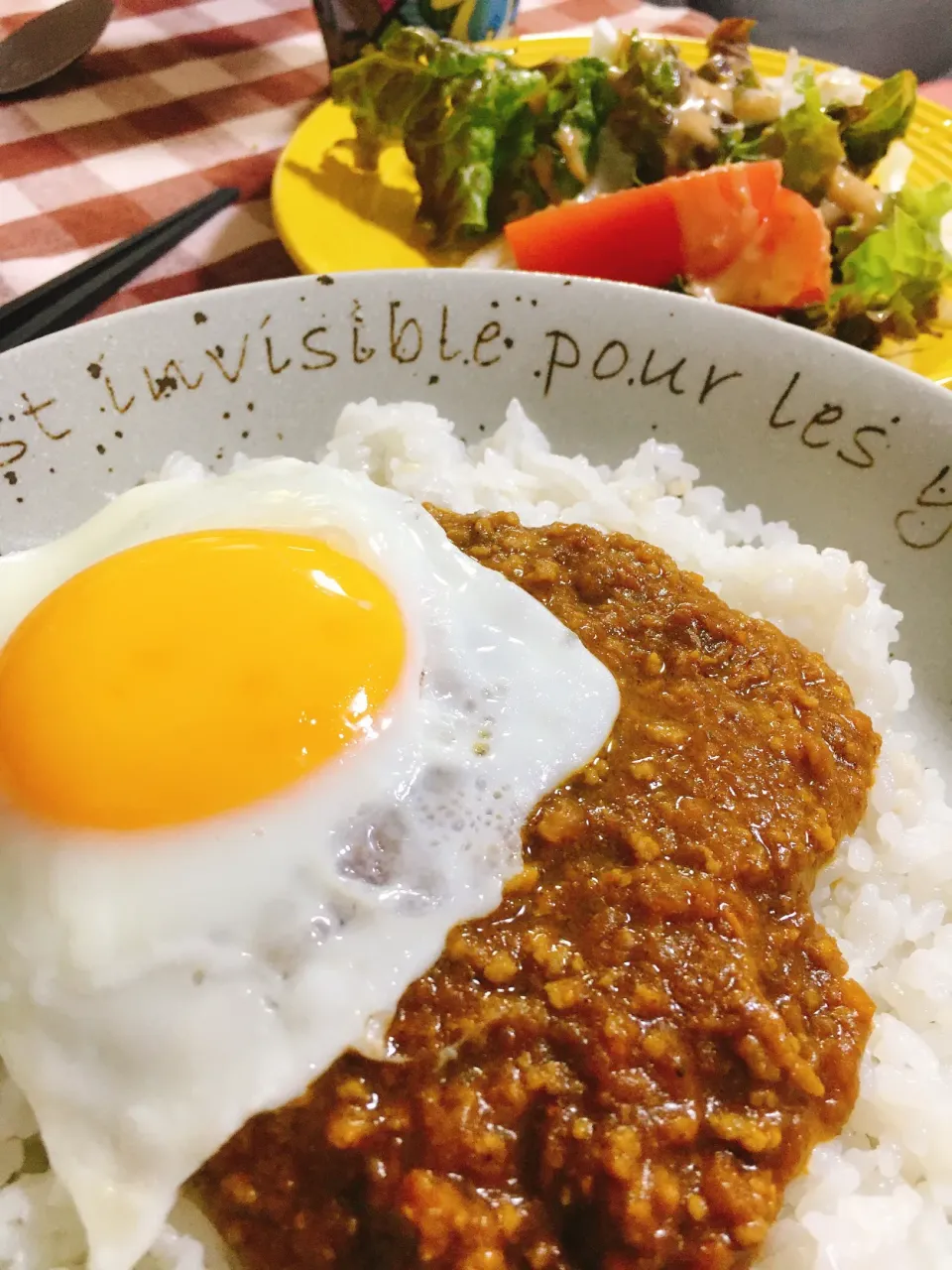 キーマカレーと目玉焼き|マイキーさん