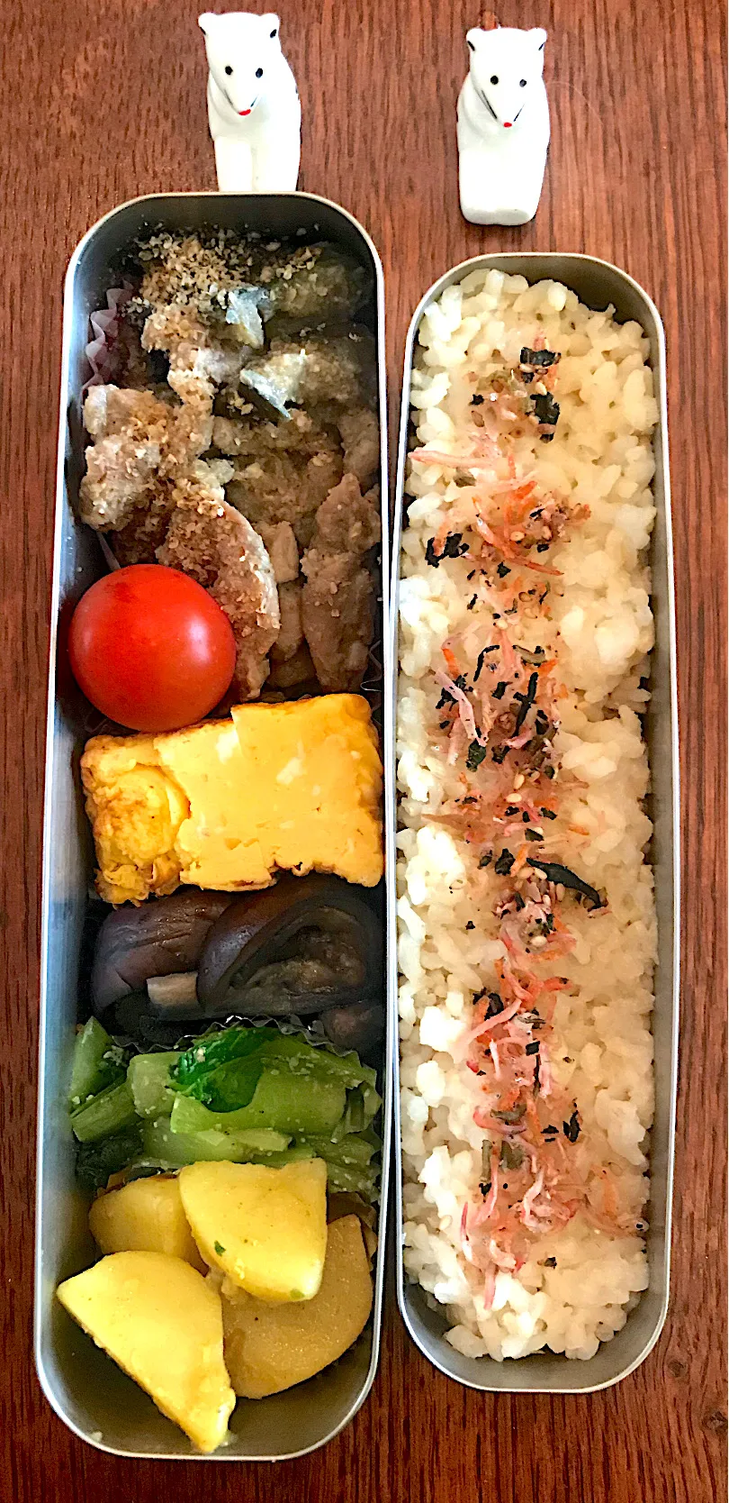 ランチ #サーモス  #お弁当  #お弁当記録 #豚肉とナスの胡麻味噌炒め|小松菜さん