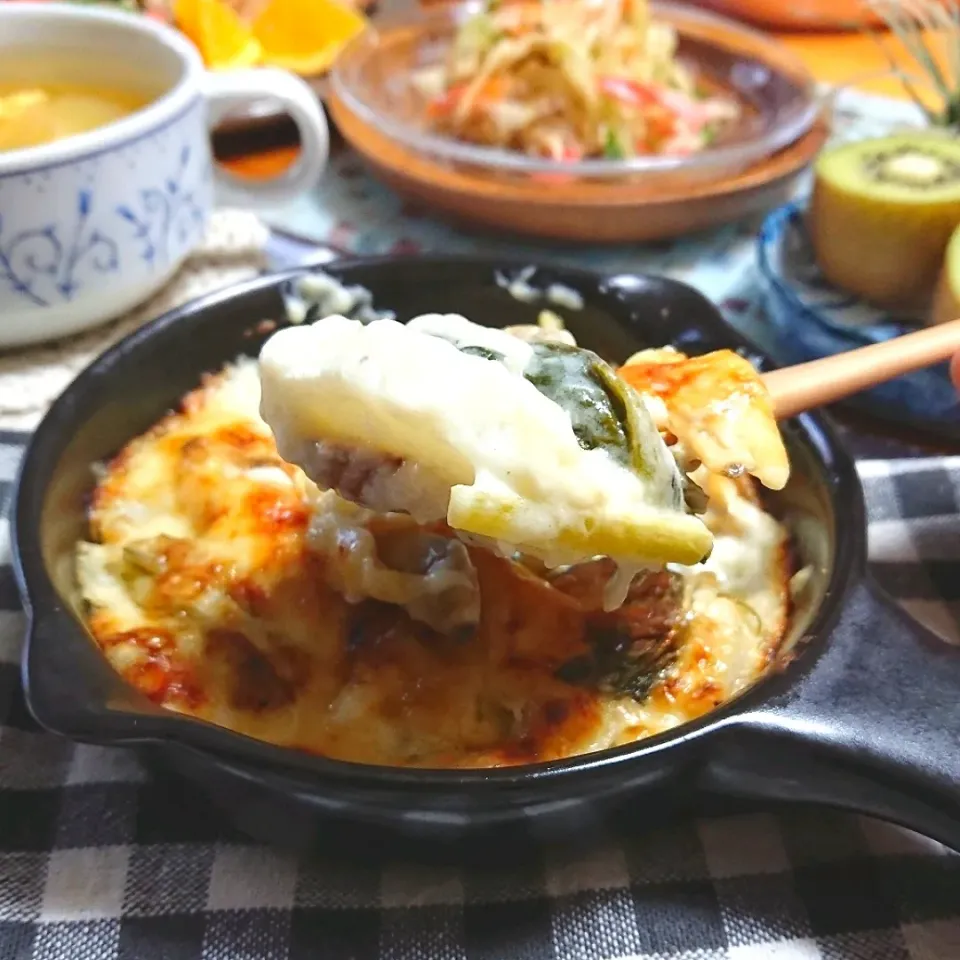 ぽっちさんの料理 長芋とあさりの時短⏱グラタン|とまと🍅さん