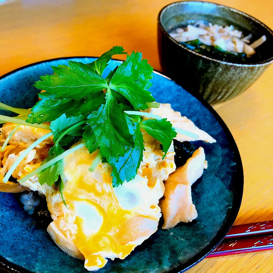 ＊親子丼の昼ごはん|つなもんさん