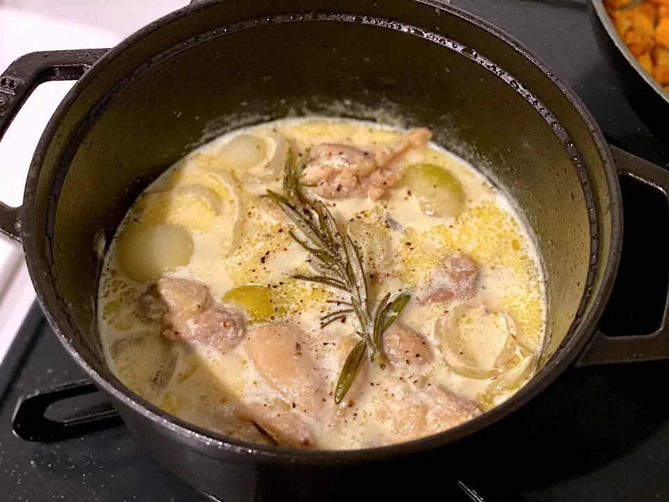 Boiled chicken in cream|hitomiさん