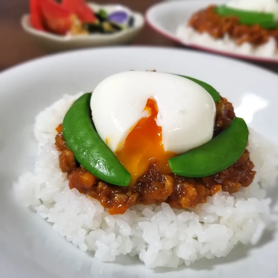 夕食◎キーマカレー🍛|しょちちさん