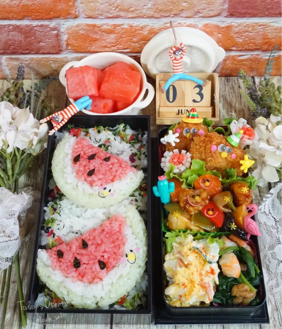 スイカ🍉ぉ弁当|La-Jule Sa8さん