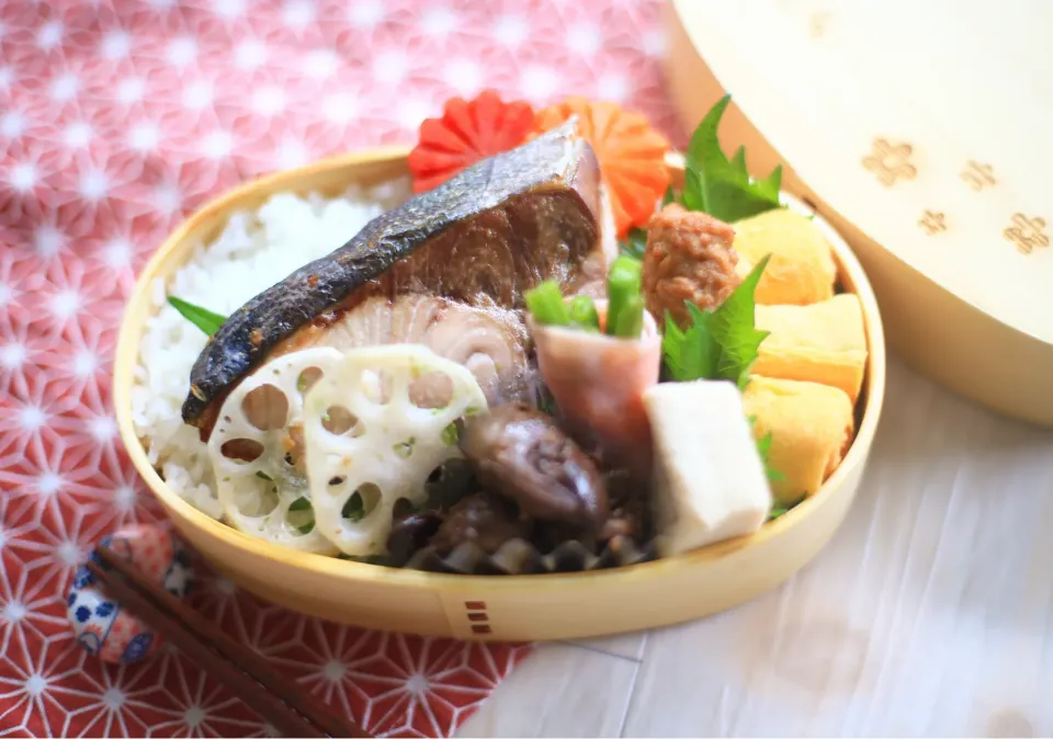 鰤の塩焼き弁当|ゆいか＊さくママさん