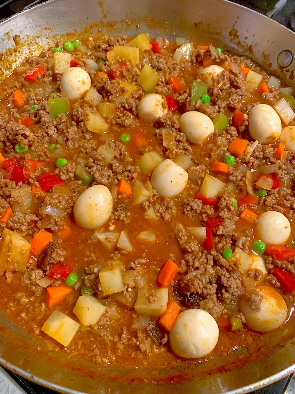 Picadillo with quail eggs|🌺IAnneさん