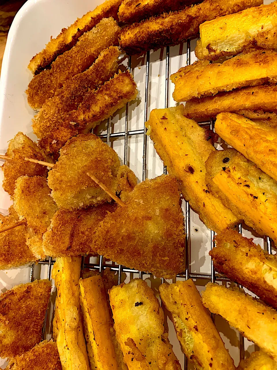 Beer batter fried zucchini & onion|HouseHusさん