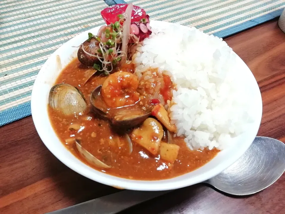 Snapdishの料理写真:シーフードカレー|アサヒさん