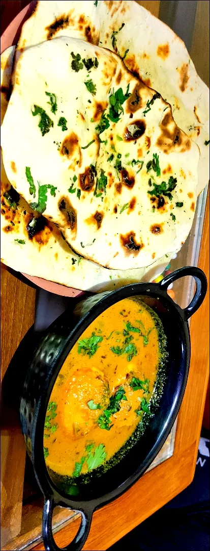 Butter Naan & Egg curry|Luckyさん