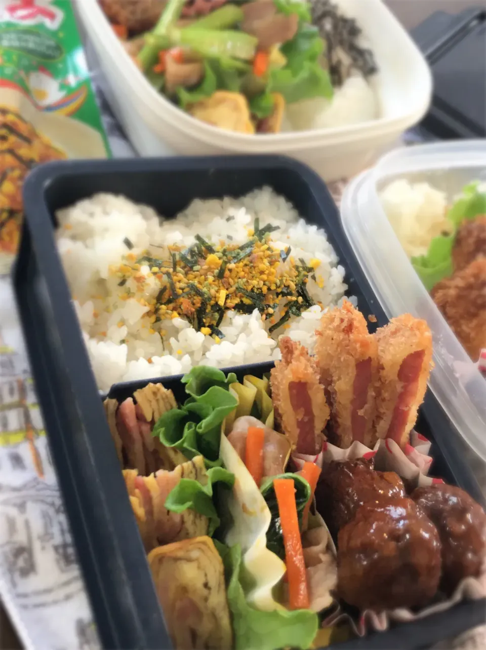 2020.6.2 中学&小学生男子のお弁当🍱|かおたまさん