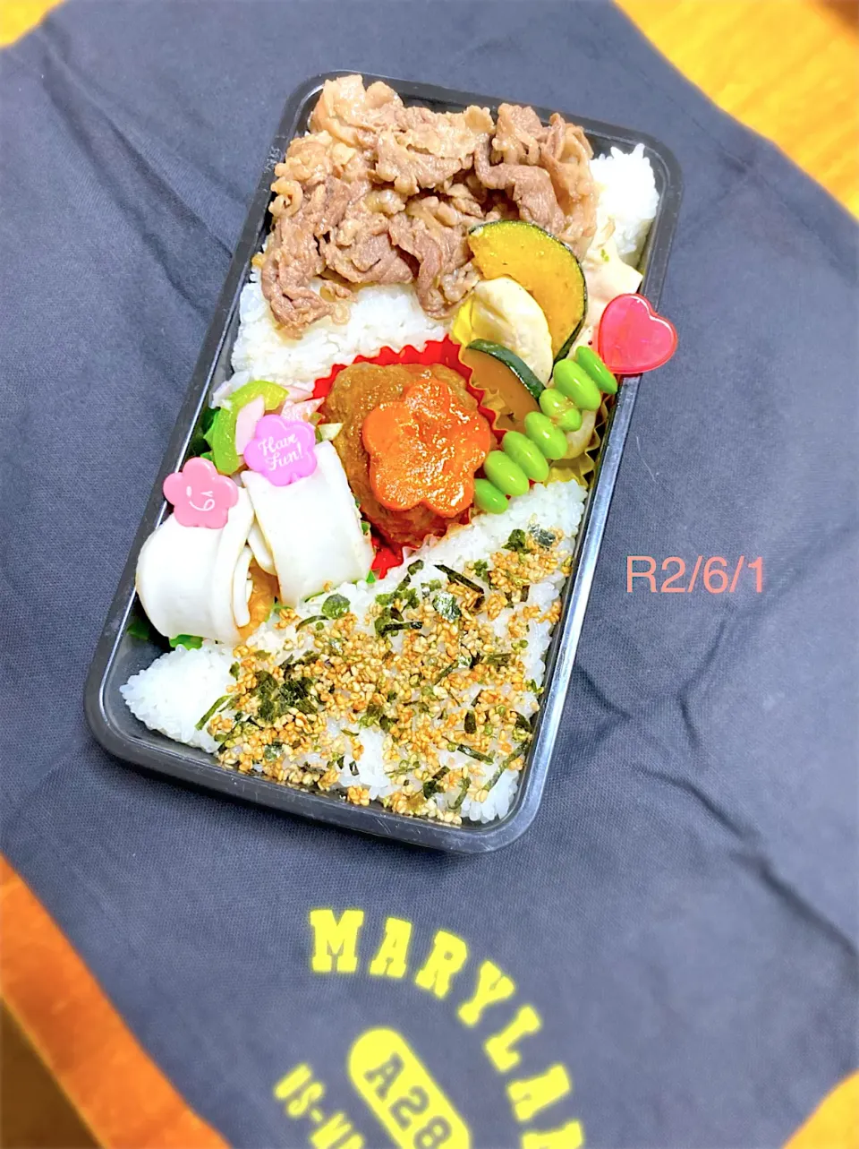 ガッツリお弁当|Yu♡Mi♡さん