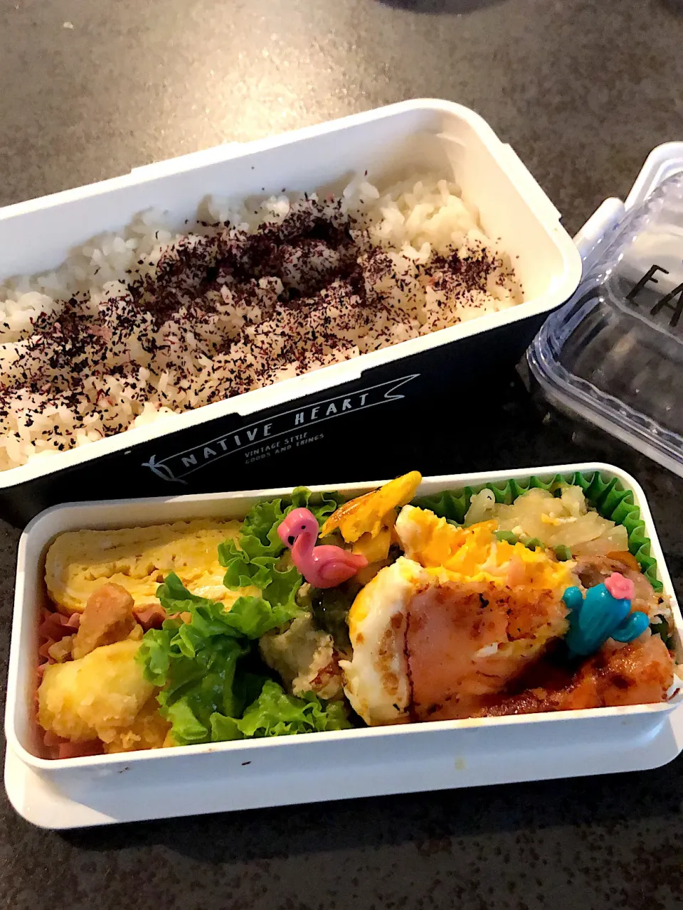 ハムエッグ弁当|ハッチ🐝さん