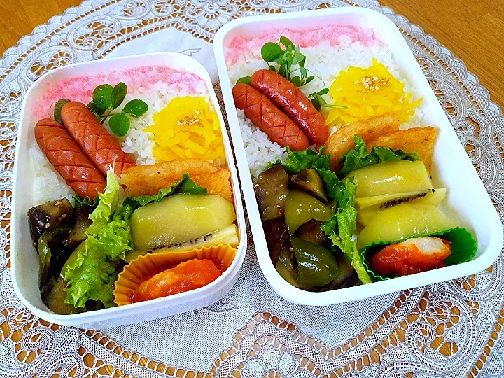 旦那と子供へのお弁当|🌻ako ·͜·♡peco🌻さん