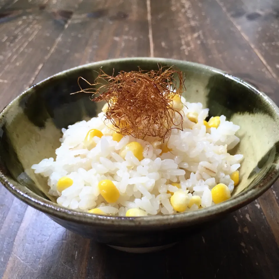 ちこさんの料理 とうもろこしごはん🌽|七海さん