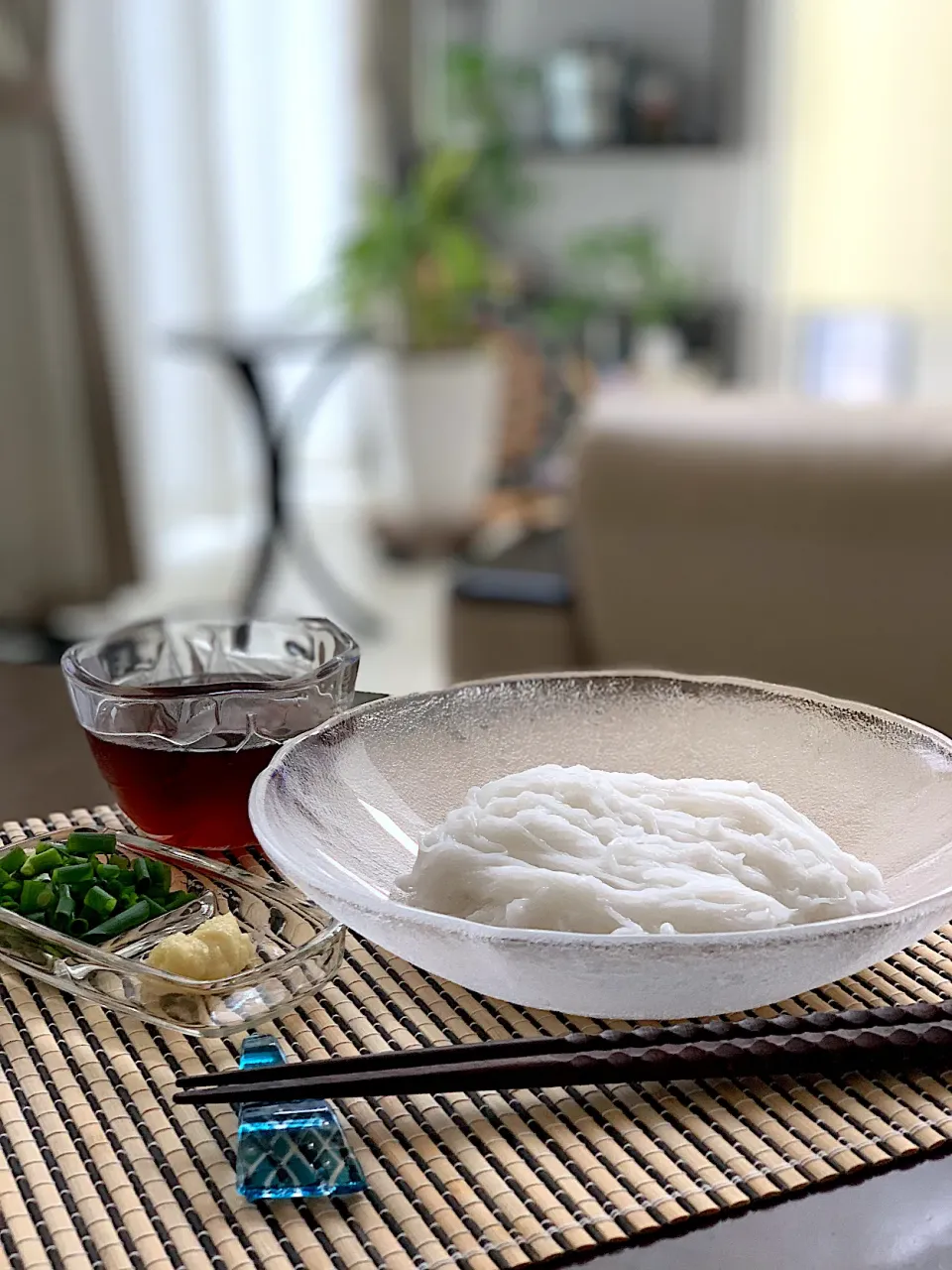 Snapdishの料理写真:こんにゃく素麺@糖質制限食事|ナガマンさん