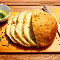 Snapdishの料理写真:Rosemary bread 🍞 with salt, black pepper, olive oils ,rosemary inside 🥰🥰🥰|jasmineさん