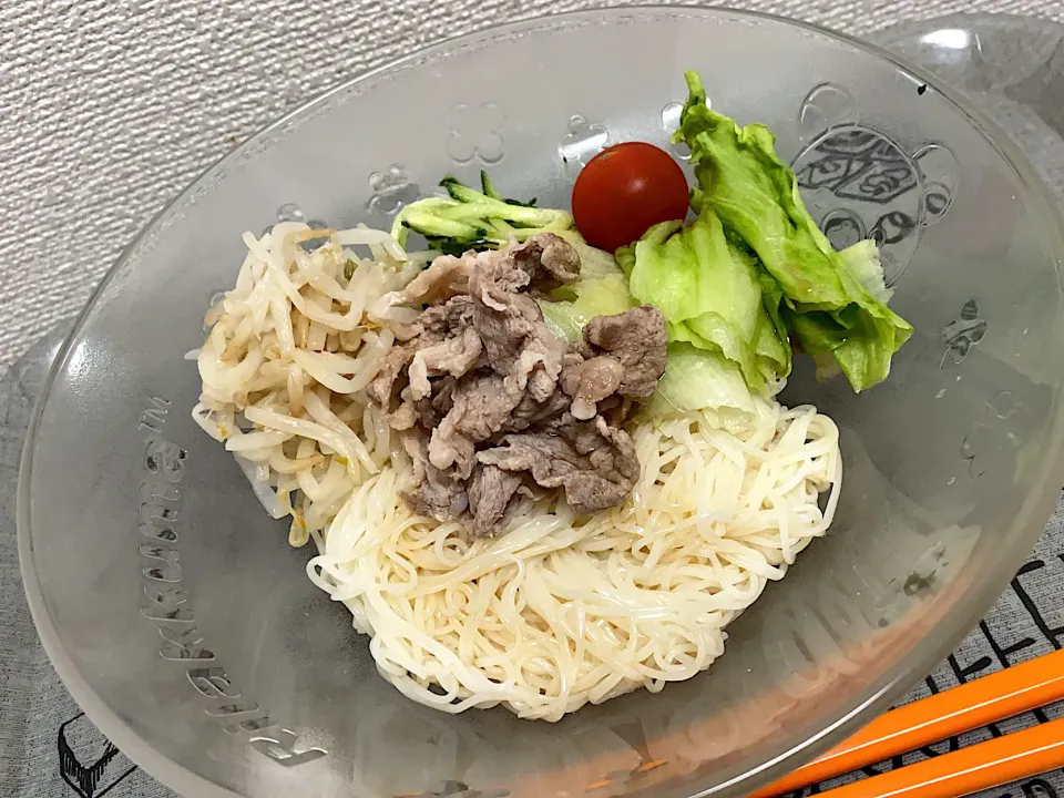 豚しゃぶサラダそうめん！|あんこさん