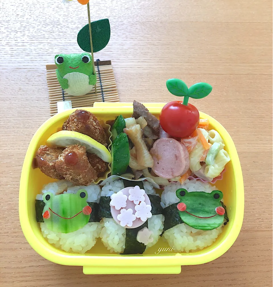 梅雨弁当🍱カエルちゃん🐸|🌸yuni🌸さん