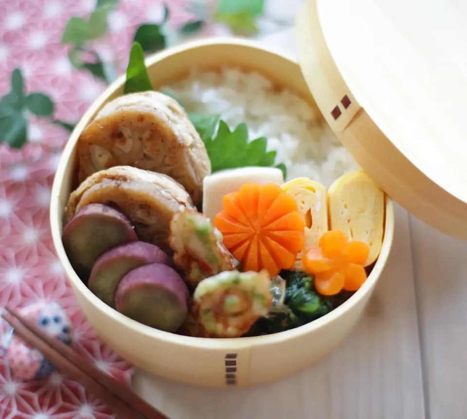 れんこんのはさみ焼き弁当|ゆいか＊さくママさん