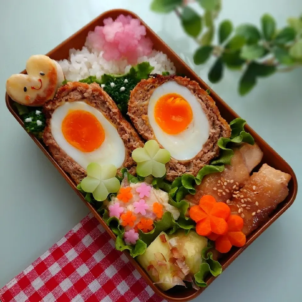 Snapdishの料理写真:スコッチエッグ弁当|りょこさん