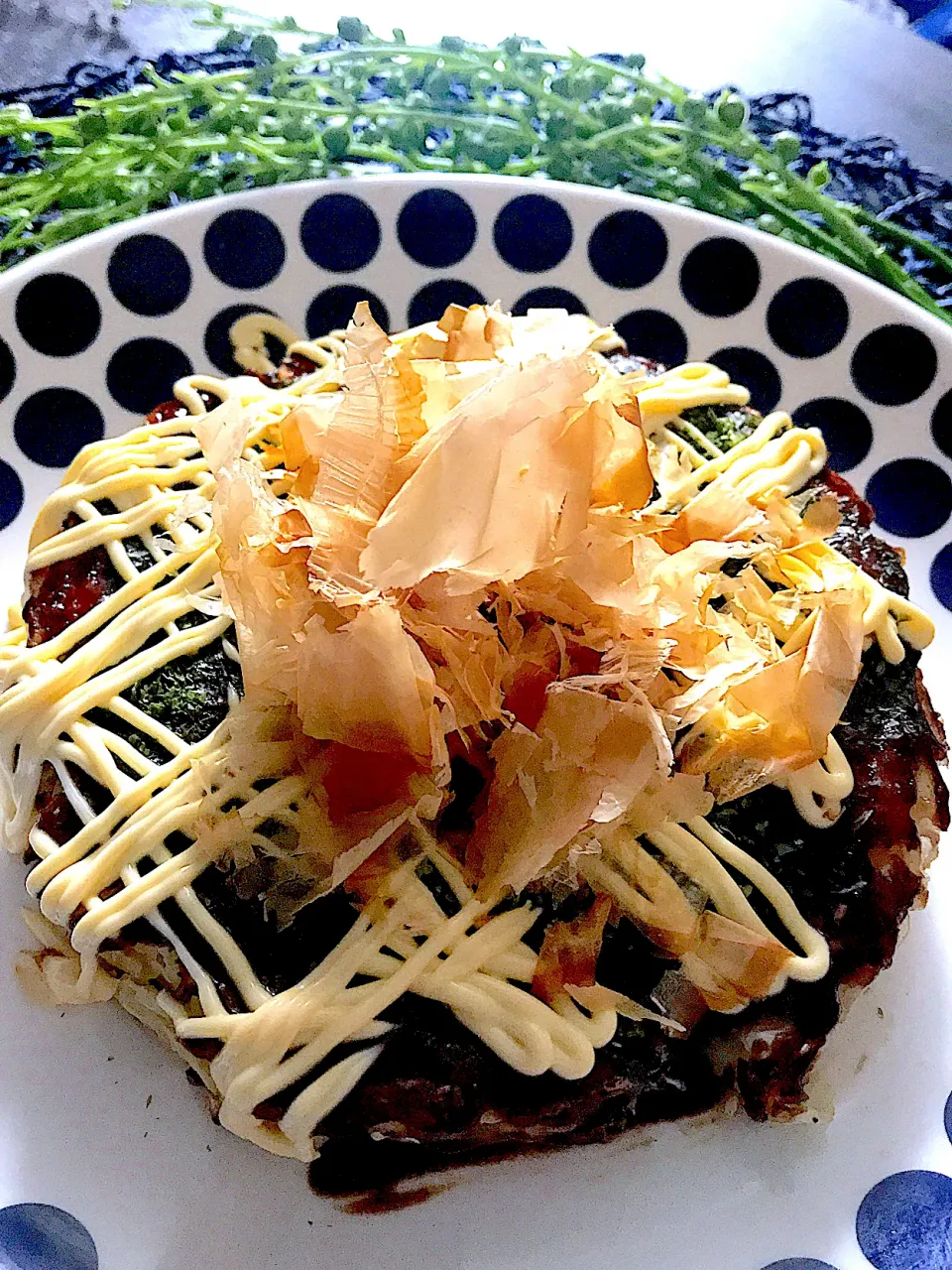 リメイク料理‼️残った餃子の具でお好み焼き💕💕💕💕💕|🌺🌺Foodie🌺🌺さん