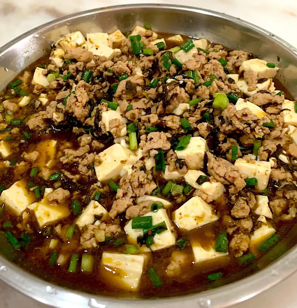 Olive veg tofu with mince meat|xuanngさん