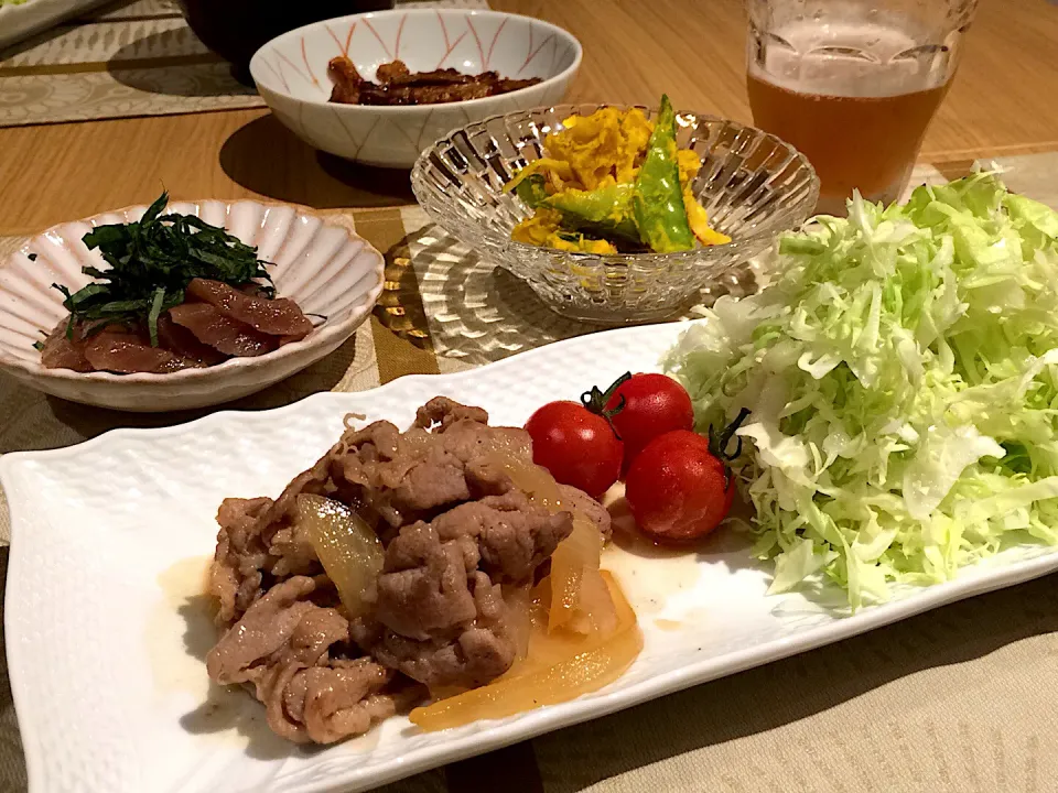 Snapdishの料理写真:豚肉と玉ねぎの甘酢炒め|Saori.Sさん