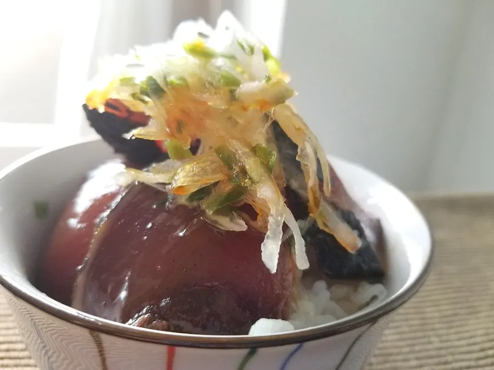 ミニかつおのたたき丼
在宅70日目|しあるさん