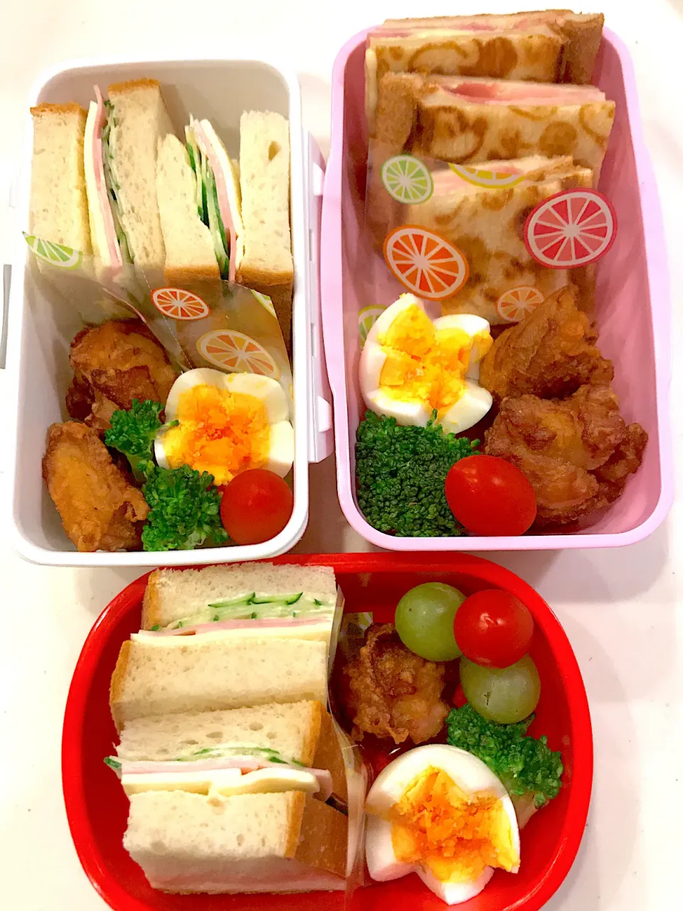 ホットサンド＆普通サンド😋💕子ども達それぞれ希望弁当❤️|Michiko Okamotoさん