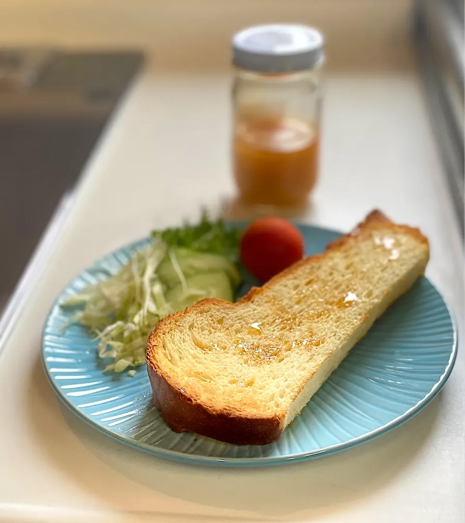 手作り食パンで蜂蜜トースト|かっちゃん杉さん