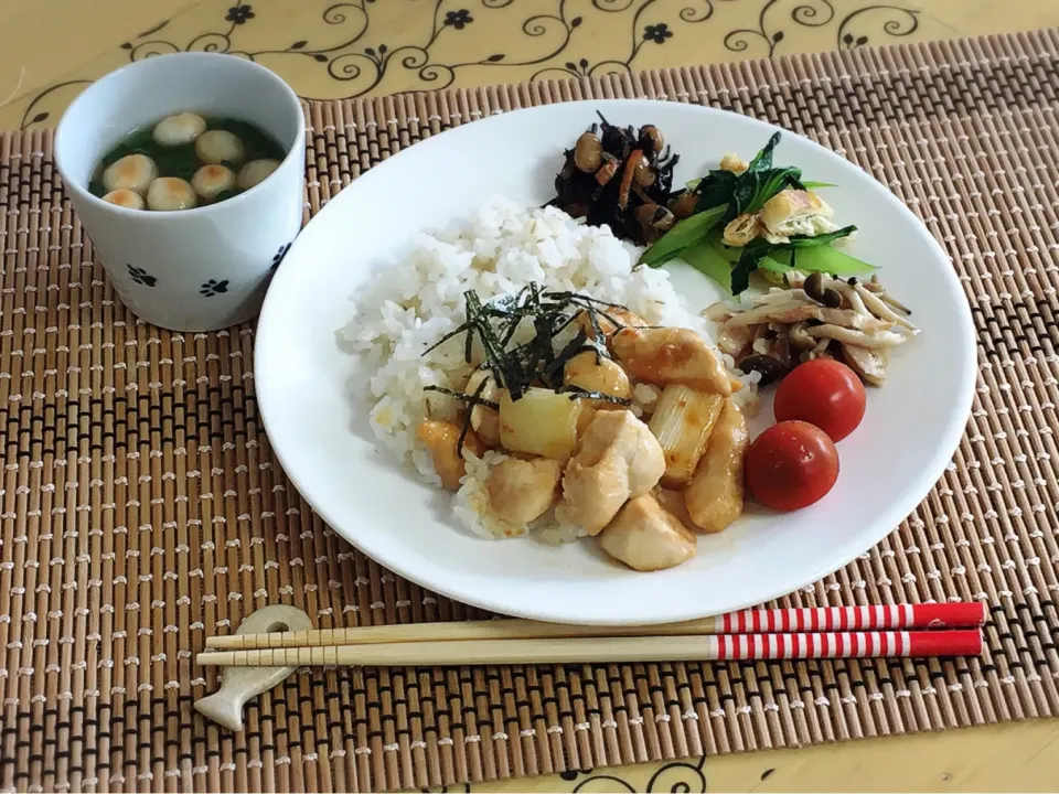 焼き鶏ワンプレート＊昼食|チムニーさん