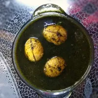 Snapdishの料理写真:Skunk Vine Egg Curry (known as Bhedailotaa in Assamese)|AnkIta Sangmaiさん