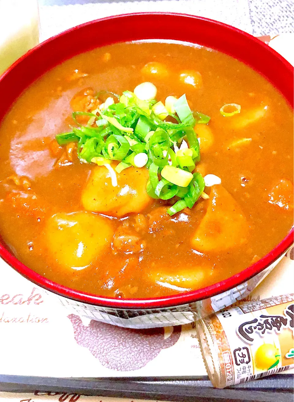 ♪カレー素麺♪カレーの残りに これうまつゆ入れて和風に⸜(* ॑꒳ˆ * )⋆*❤︎|yukiさん