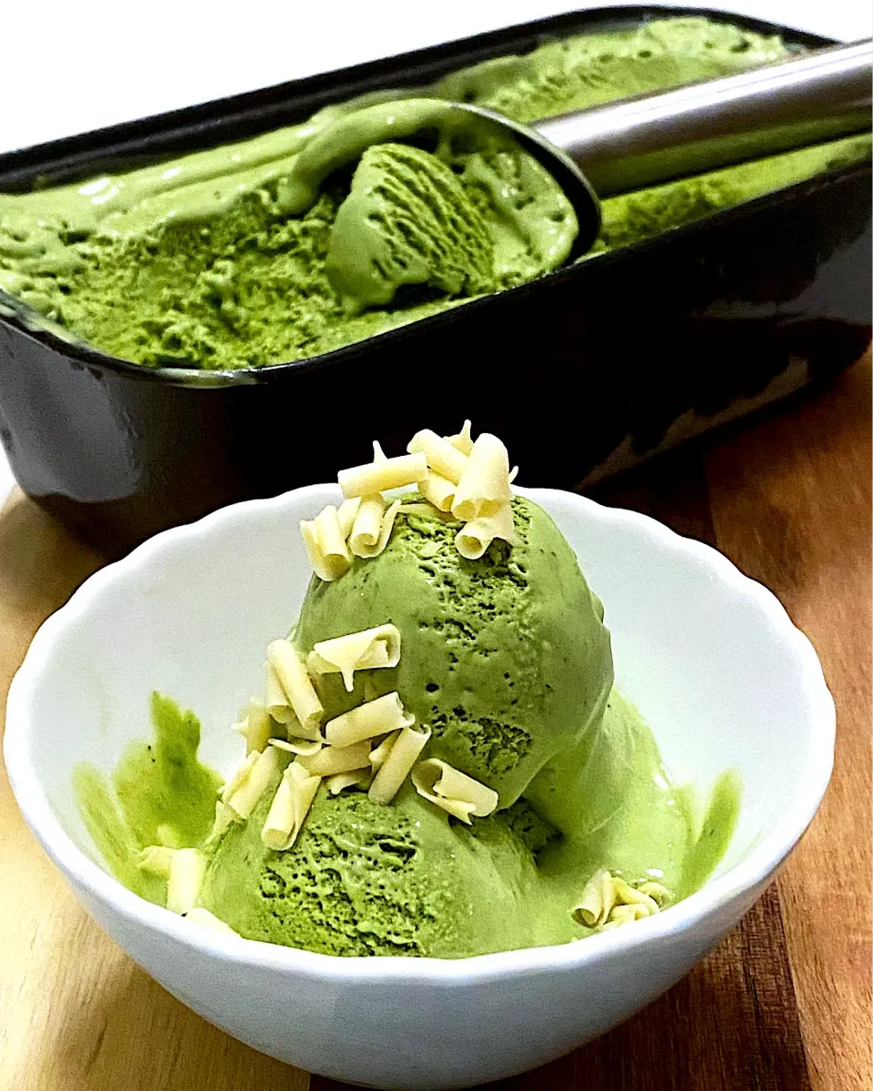 Homemade matcha ice cream|12Dragonさん