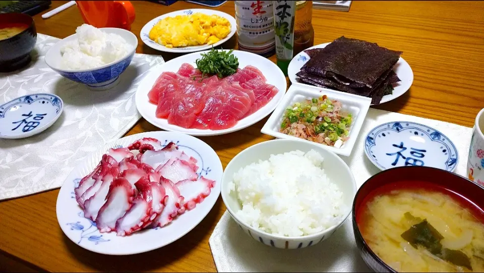 6/6の夕食
お刺身定食🐟|卯月さん