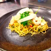 Snapdishの料理写真:Aglio Olio, Shrimp|Lumír Seifertさん