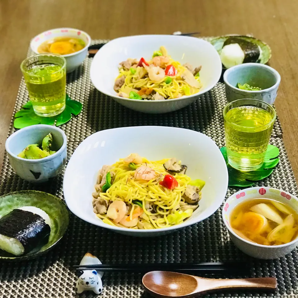 Snapdishの料理写真:中華焼きそば定食|nailsbayさん