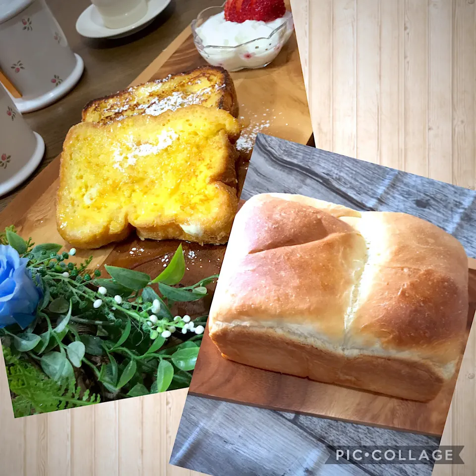 乃がみ風食パン🍞とフレンチトースト|いっちゃんさん