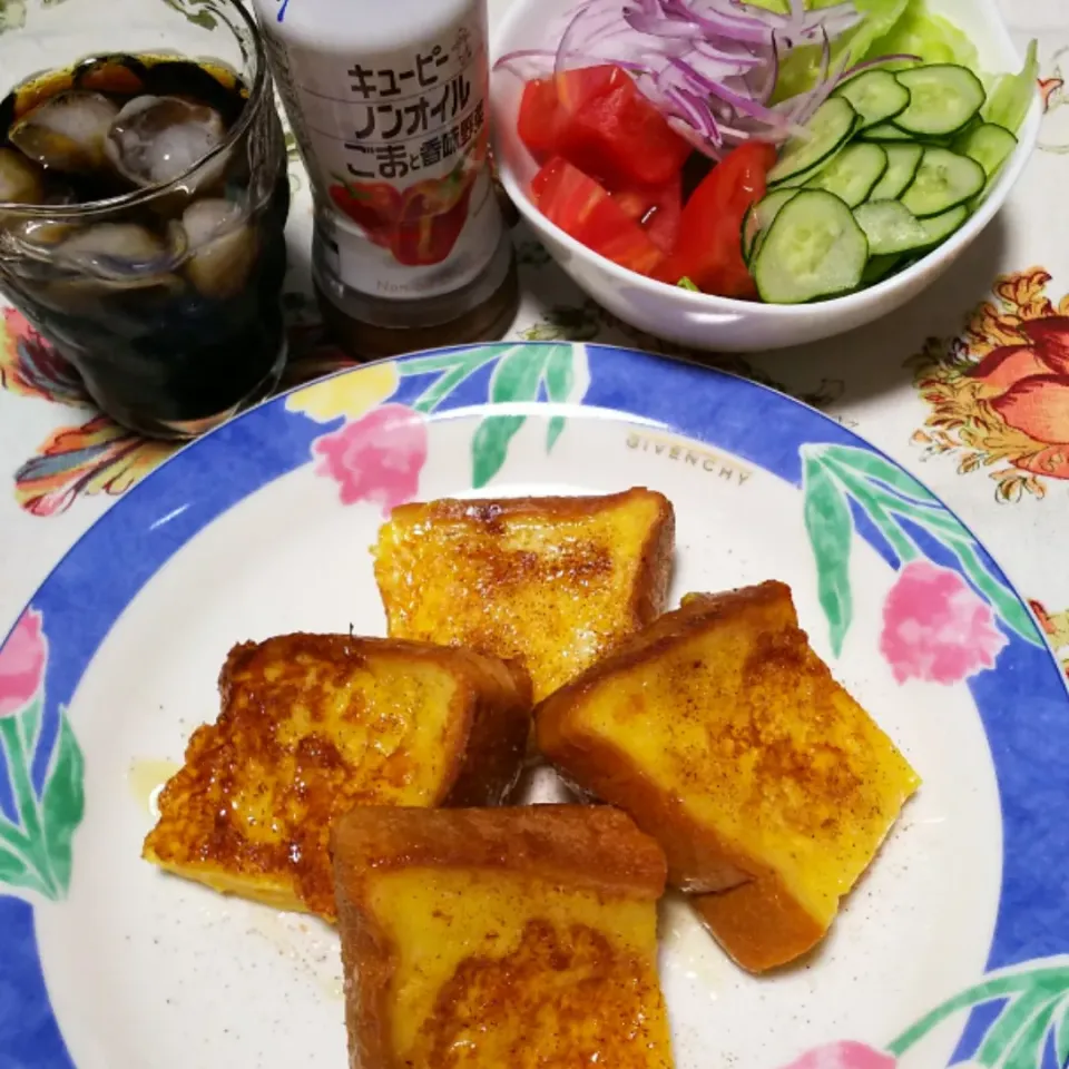 Snapdishの料理写真:今朝のモーニング☕️🍞🌄|オレンジチョコさん