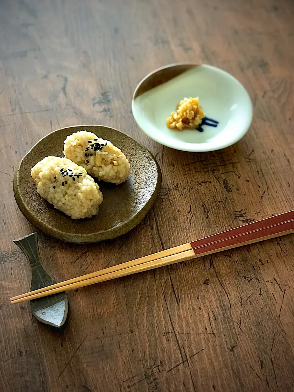 生姜ひしお醤油で、玄米一口おにぎり|sonokoさん